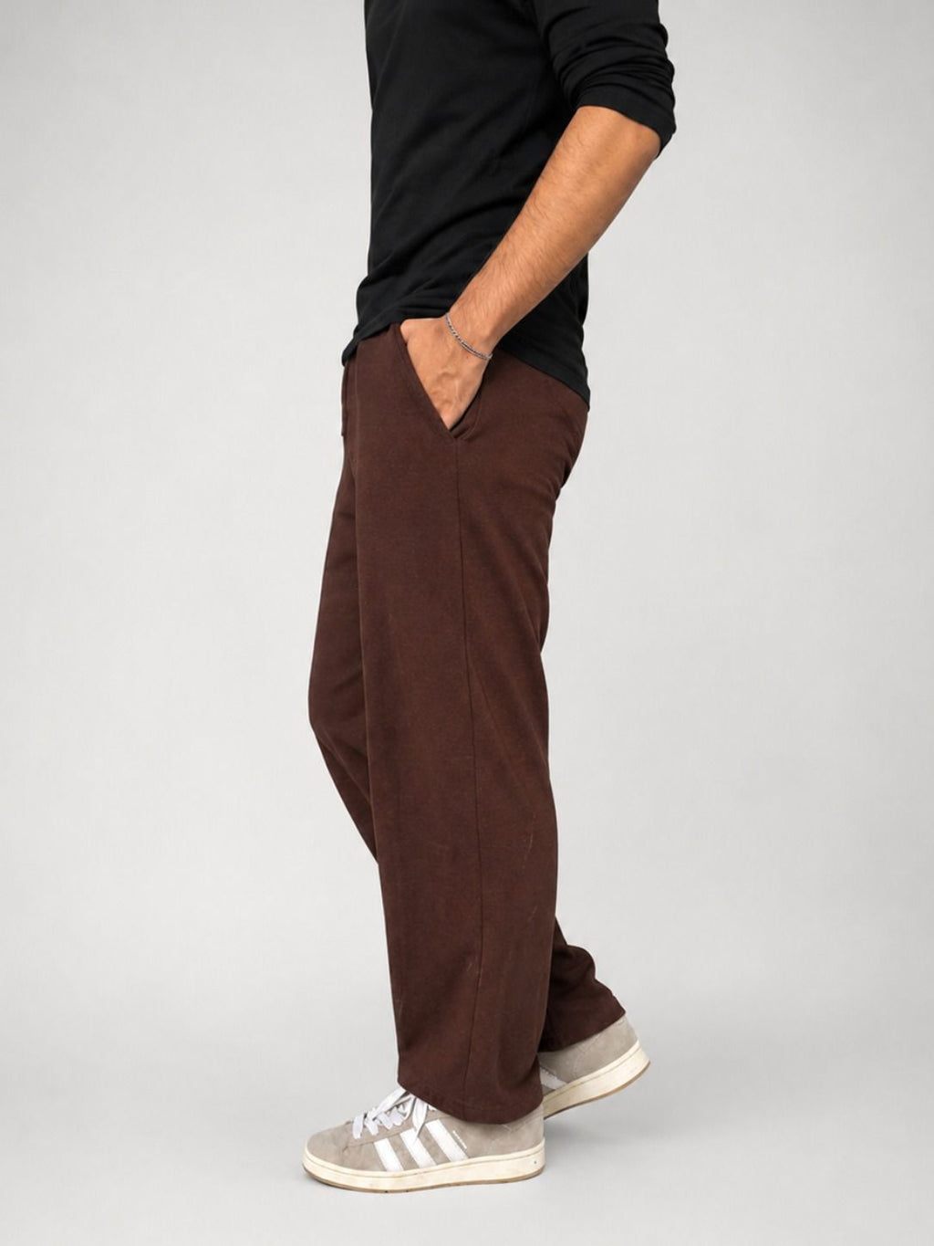 Chocolate Brown Baggy Sweatpants