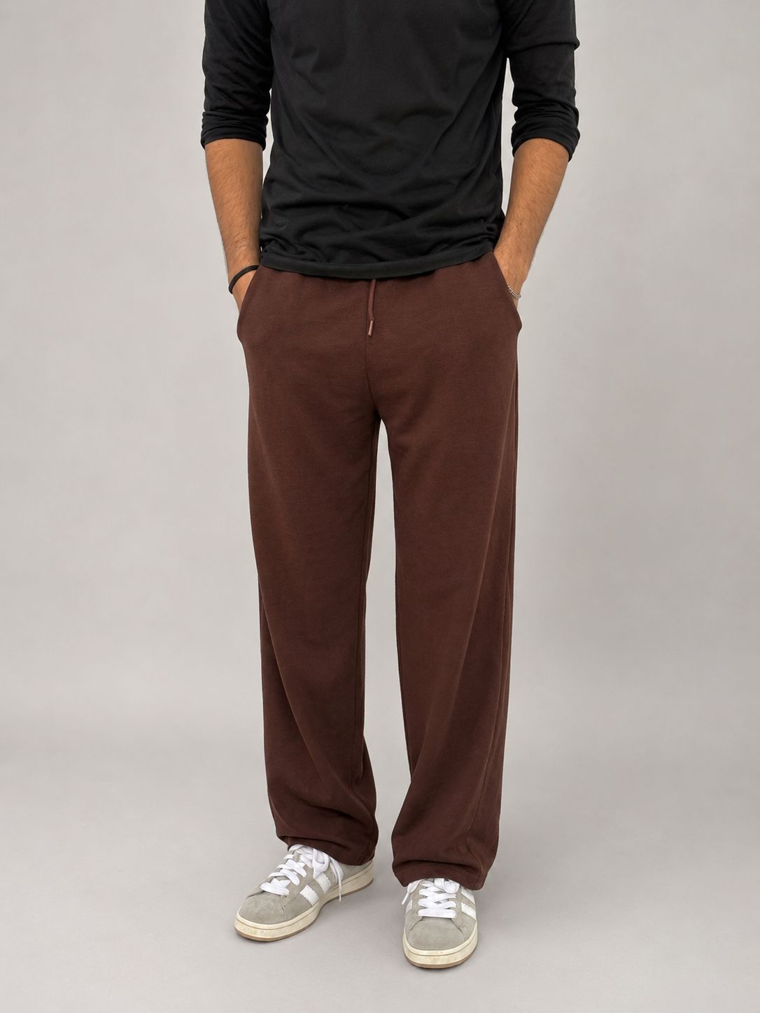 Chocolate Brown Baggy Sweatpants