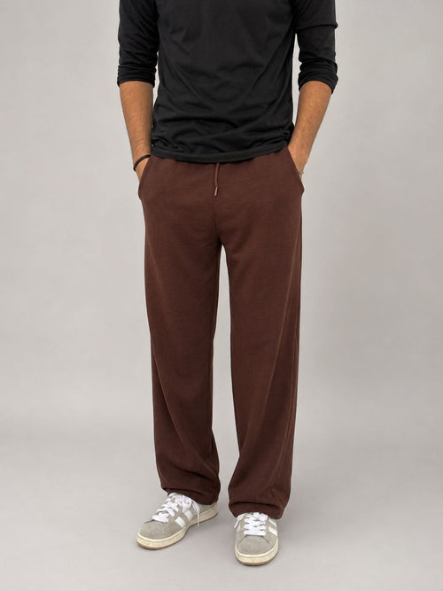 Chocolate Brown Baggy Sweatpants