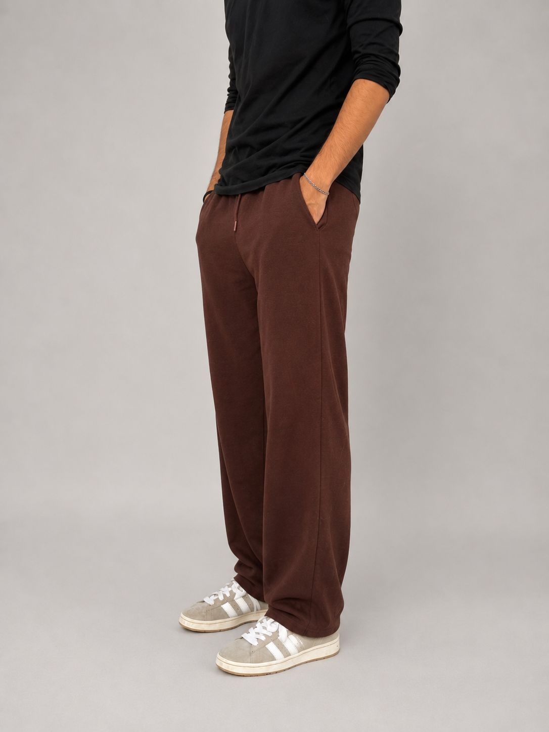 Chocolate Brown Baggy Sweatpants