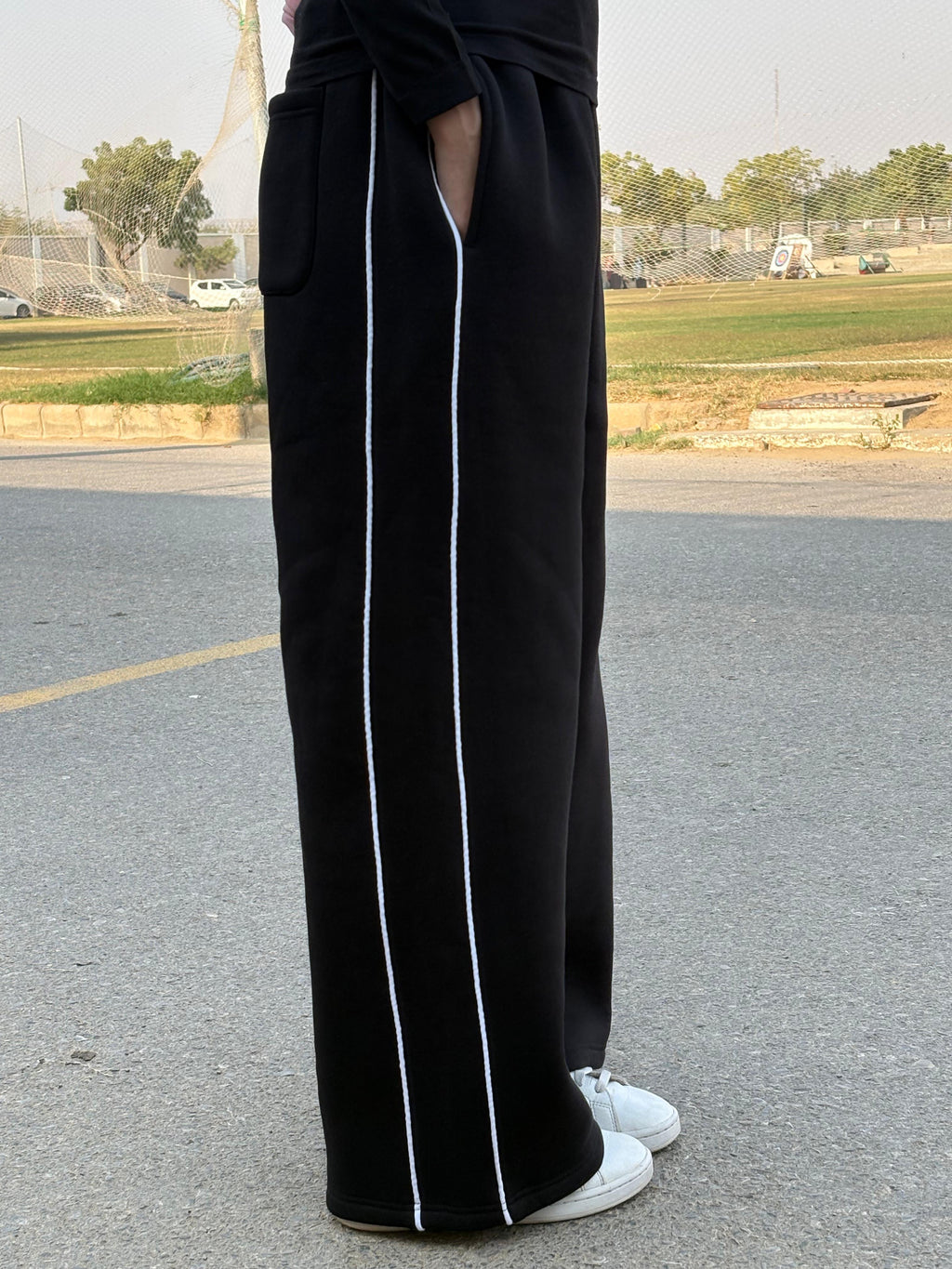 Black Wide Leg Sweatpants