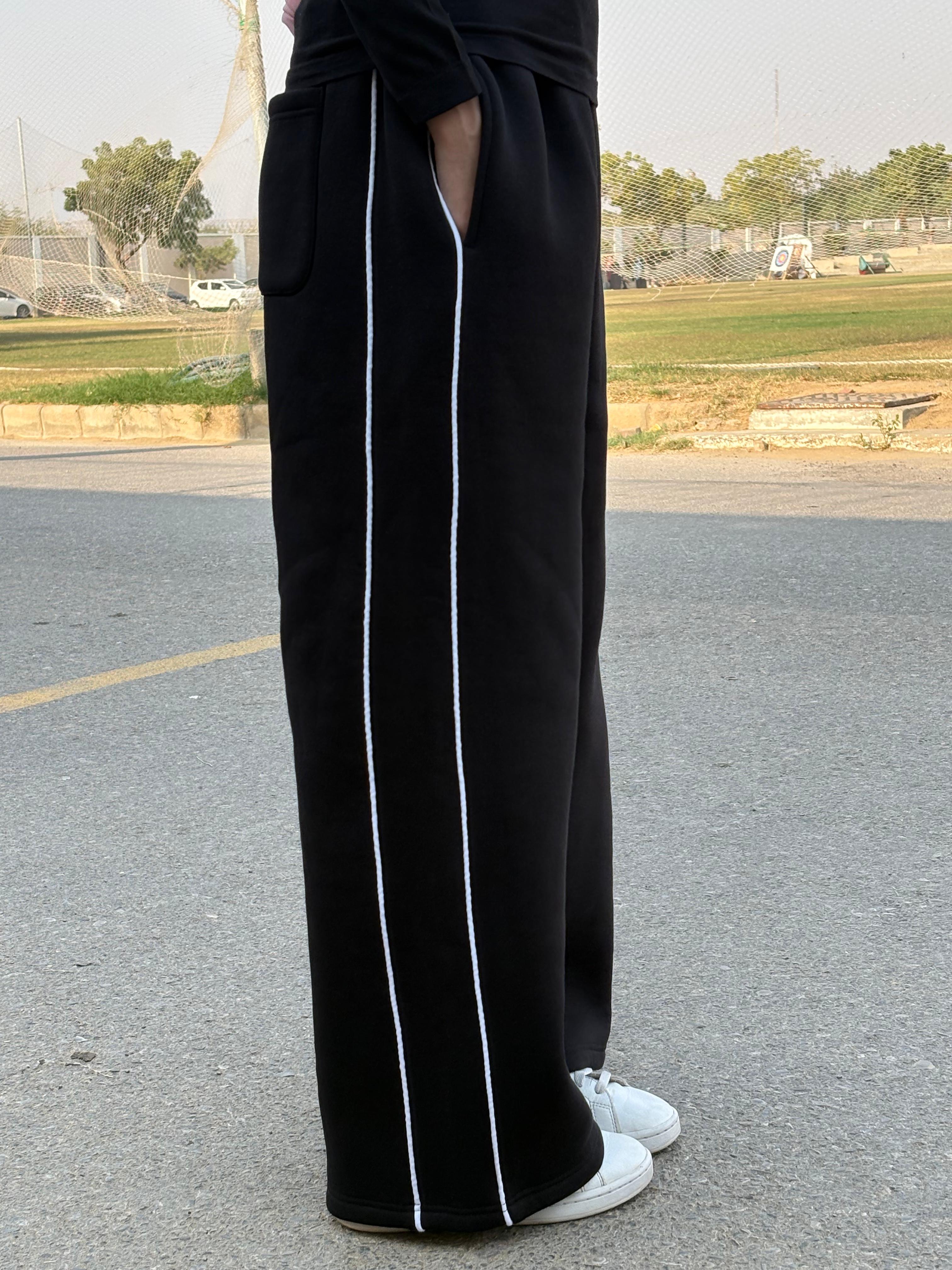Black Wide Leg Sweatpants
